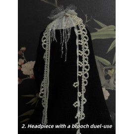 Handmade Ocean Mermaid Shell Pearl Tassel Headpiece (HP01)